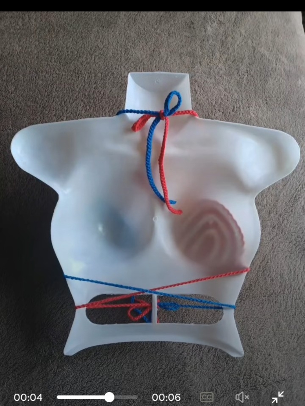 Handmade Blue and Coral Crochet Halter Camisole Top - Picture 2 of 2